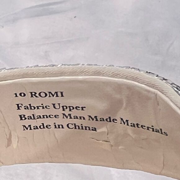 Franco Sarto heels size 10 slip on rhinestones ivory color - Picture 9 of 11